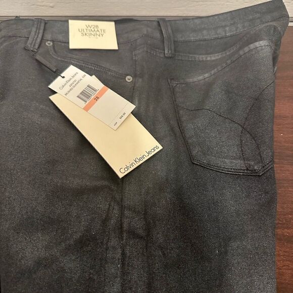 Calvin Klein ultimate skinny with an iridescent glow jeans size 28, NWT - Picture 11 of 11